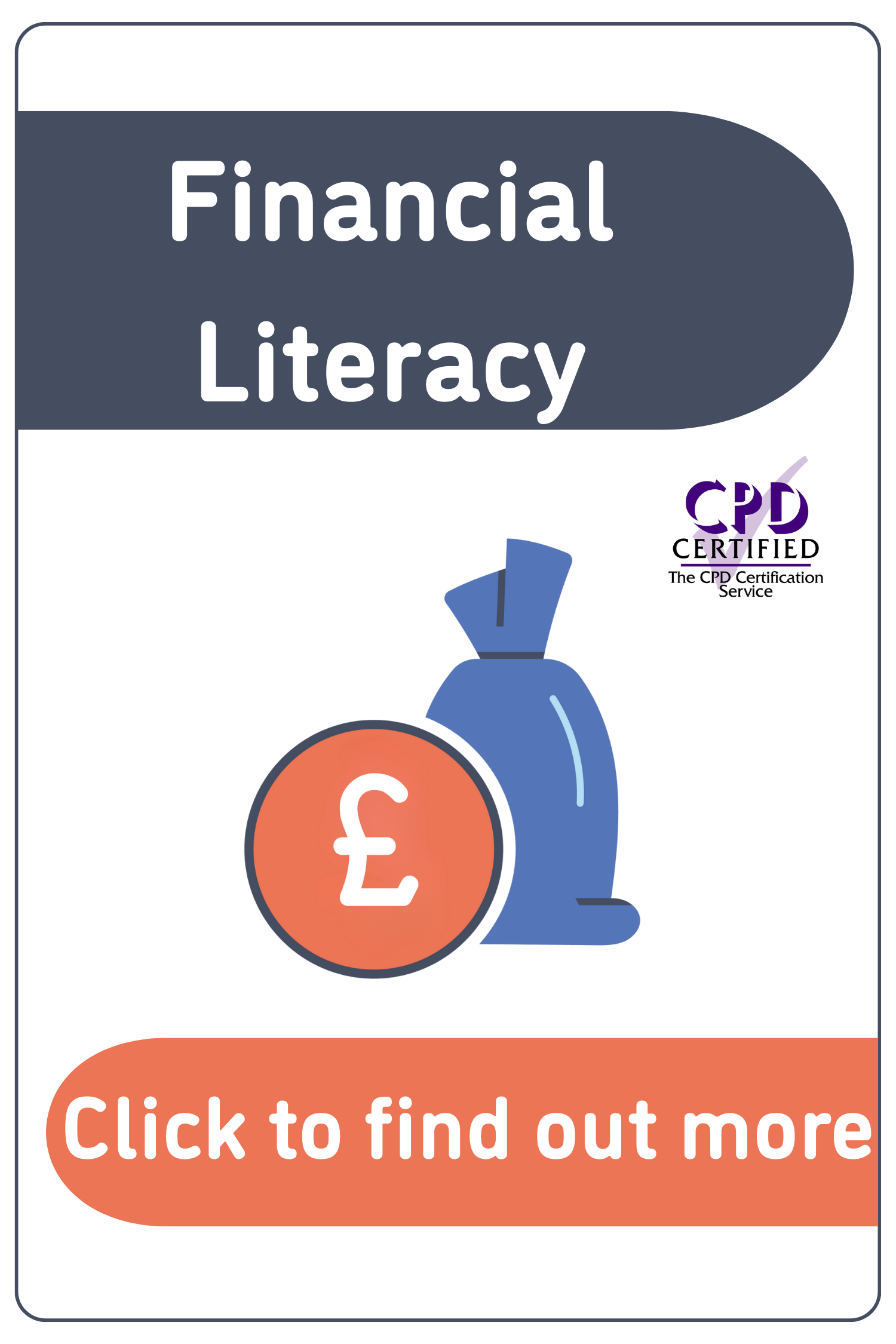 Financial Literacy course button An image of Introduction to Office Skills, which shows the pricing options and when clicked link to the course description